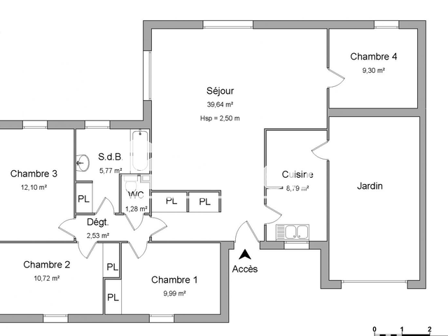 Maison 5 pièces (100.12 m²) à louer - Niort (79000)