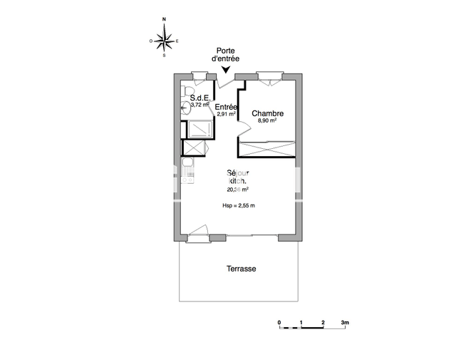 Appartement 2 pièces (35.89 m²) à louer - Puilboreau (17138)