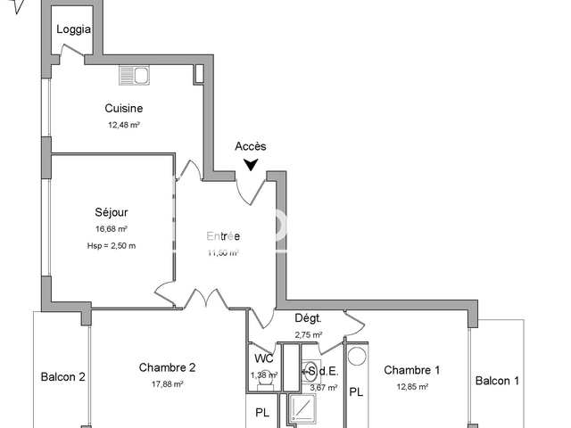 Appartement 3 pièces (79.18 m²) à louer - Albertville (73200)