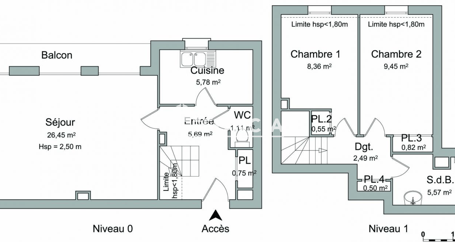 Appartement 3 pièces (67.52 m²) à louer - Villeparisis (77270)