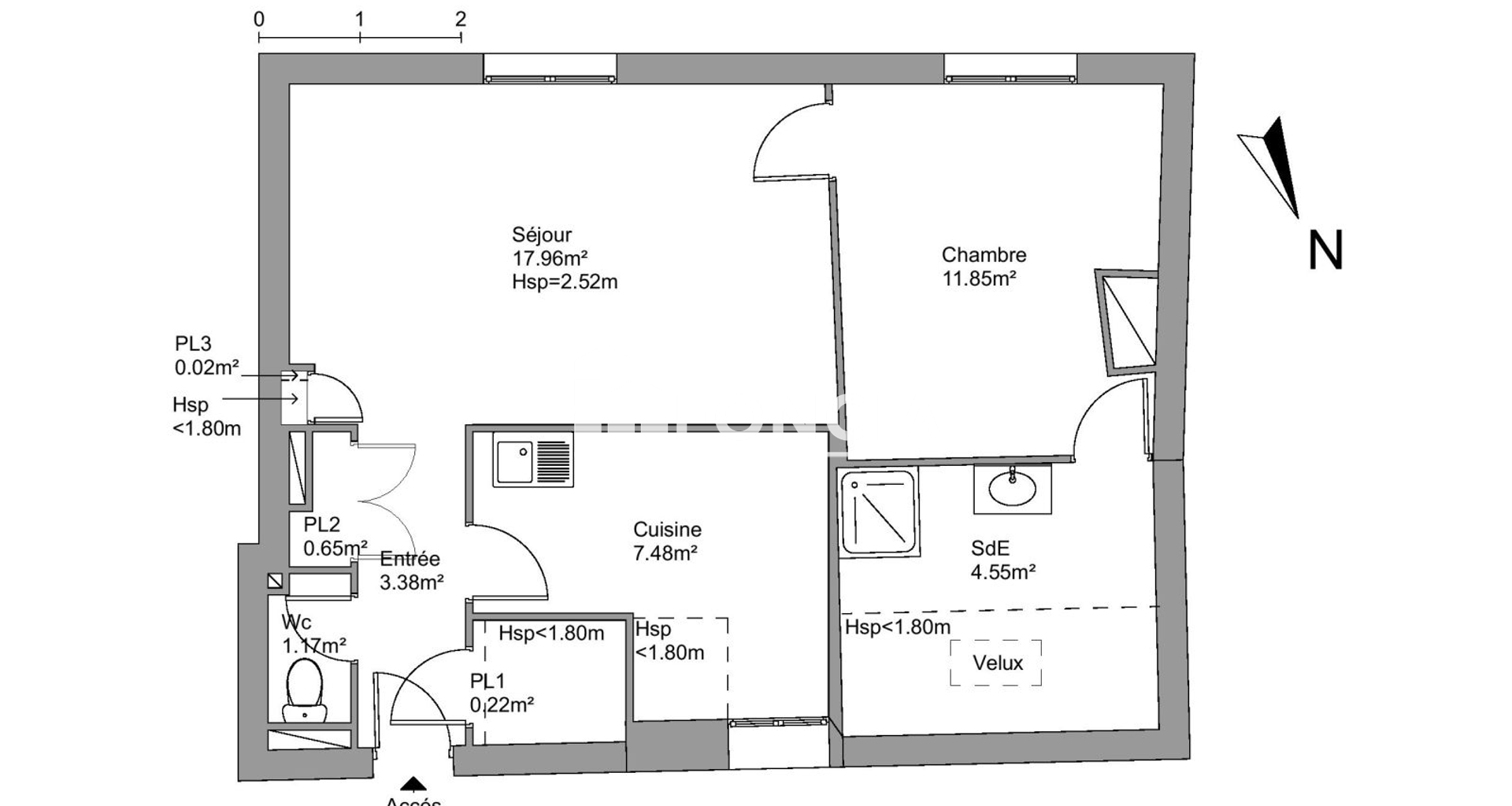 Appartement 2 pièces (47.28 m²) à louer - Saint-germain-en-laye (78100)