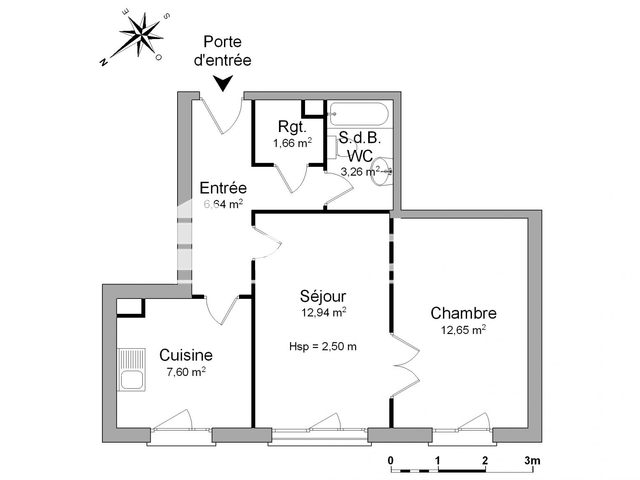 Appartement 2 pièces (44.75 m²) à louer - Limoges (87000)