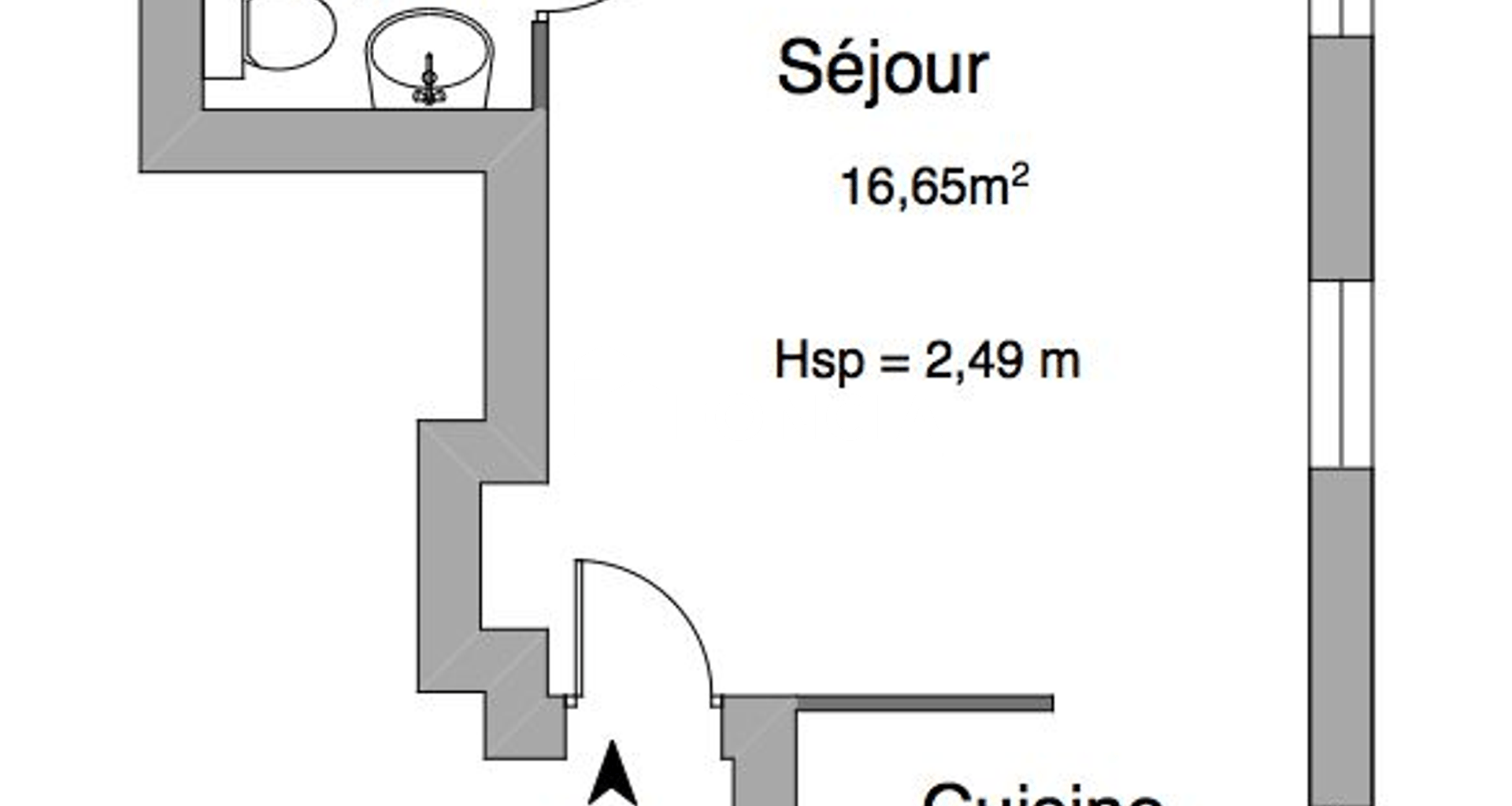 Studio (23.8 m²) à louer - Saint-germain-en-laye (78100)