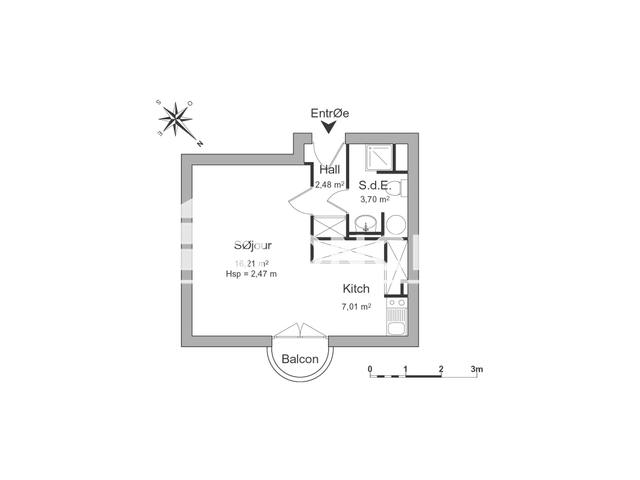 Studio (29.4 m²) à louer - Poitiers (86000)