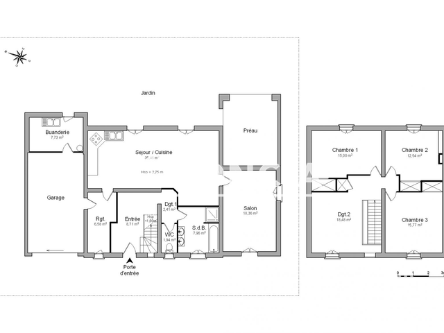 Maison 5 pièces (150.94 m²) à louer - Granzay - Gript (79360)