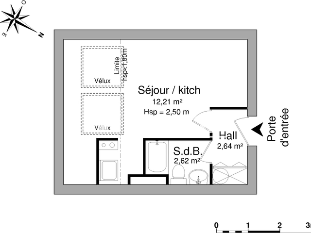Studio (17.47 m²) à louer - Poitiers (86000)
