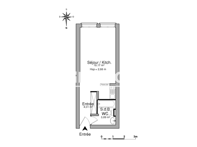 Studio (27.07 m²) à louer - Limoges (87000)