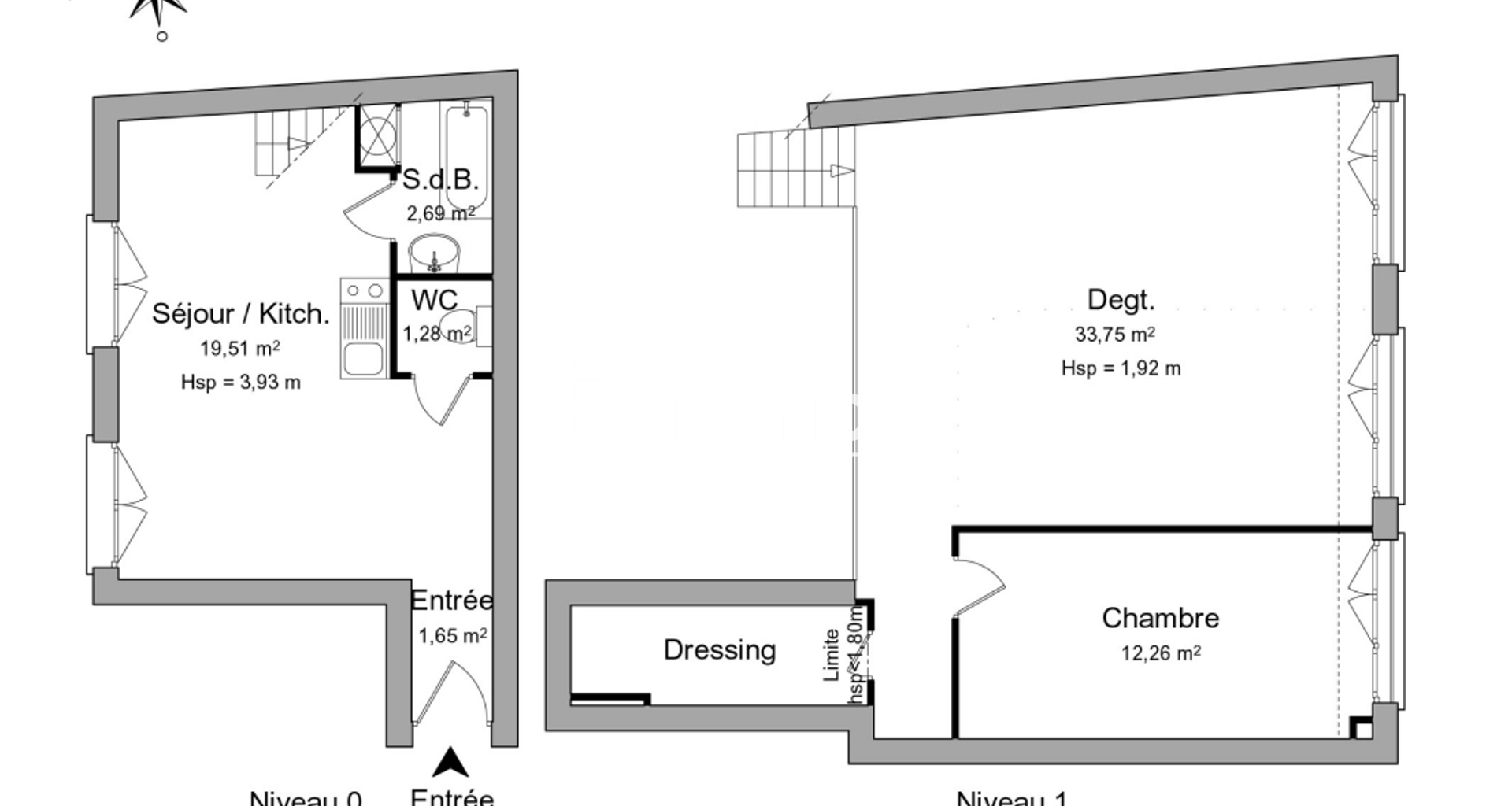 Appartement 2 pièces (71.14 m²) à louer - Lyon 3ᵉ (69003)