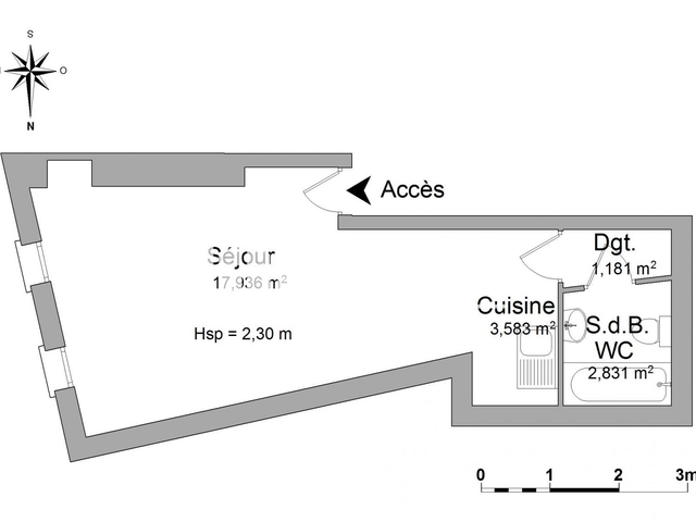 Studio (25.53 m²) à louer - Limoges (87000)