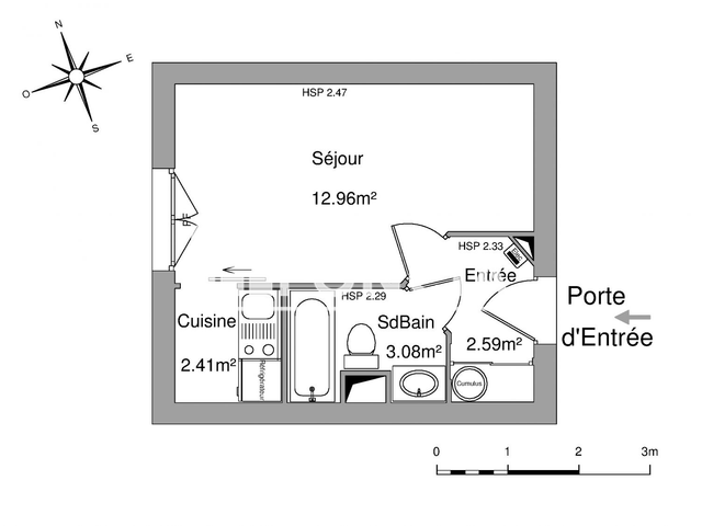 Studio (21.04 m²) à louer - Poitiers (86000)