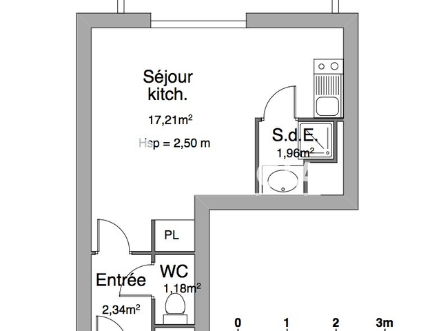 Studio (22.69 m²) à louer - Limoges (87000)