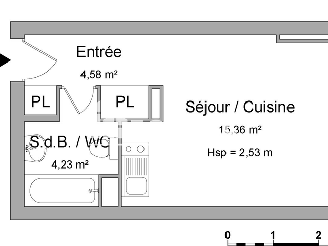 Studio (24.17 m²) à louer - Limoges (87000)