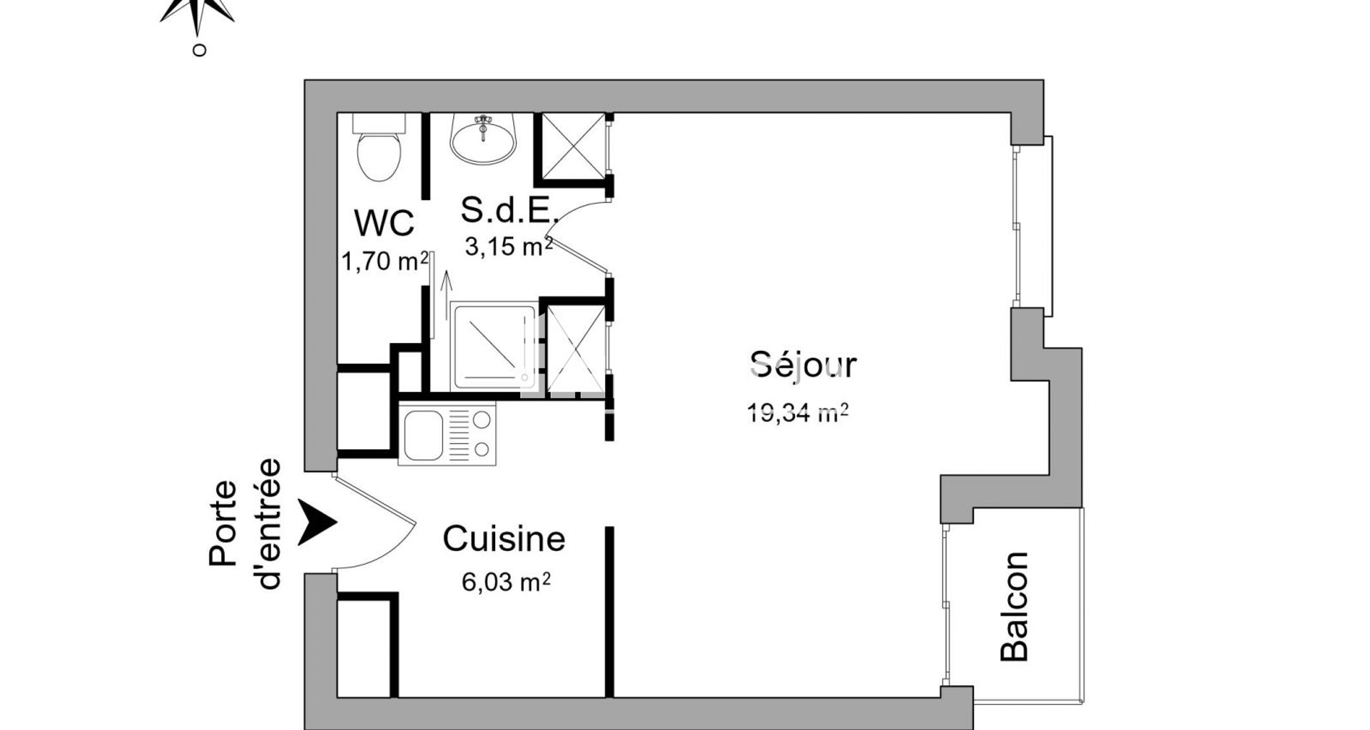 Studio meublé (30.22 m²) à louer - Levallois-perret (92300)