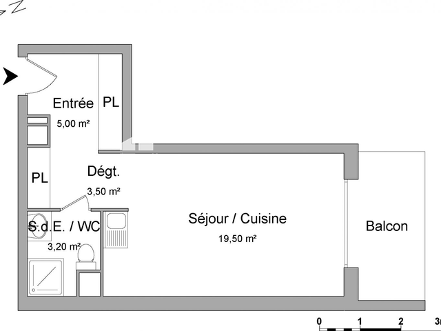Studio (31.2 m²) à louer - Neuilly Plaisance (93360)