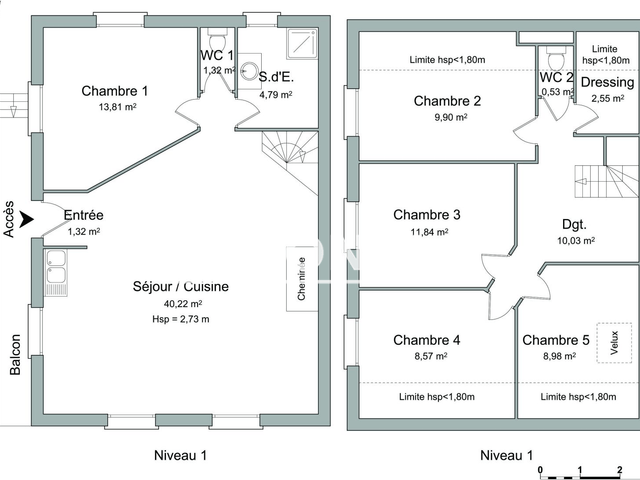 Maison 5 pièces (113.86 m²) à louer - Saint Jean De Maurienne, (73300)