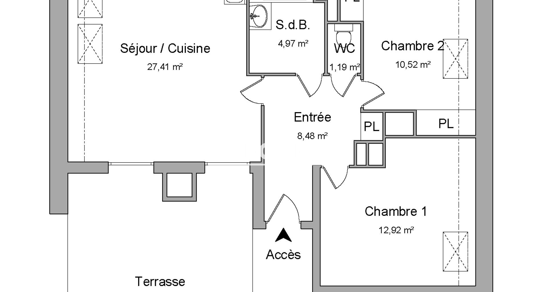 Appartement 3 pièces (65.49 m²) à louer - Le Blanc-mesnil (93150)