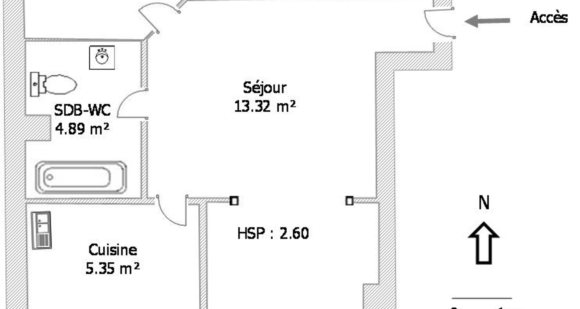 Appartement 2 pièces (54.37 m²) à louer - Villeurbanne (69100)