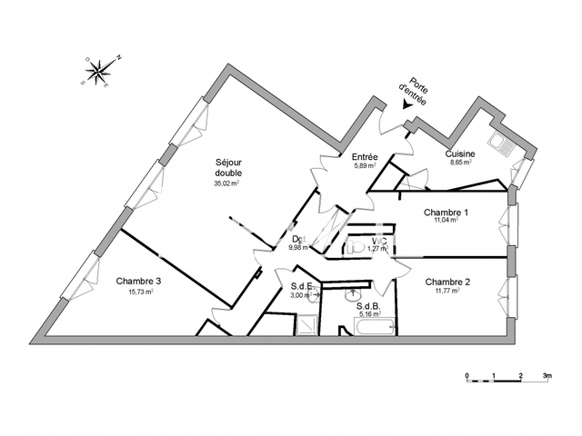 Appartement 5 pièces (107.51 m²) à louer - Paris 12ᵉ (75012)