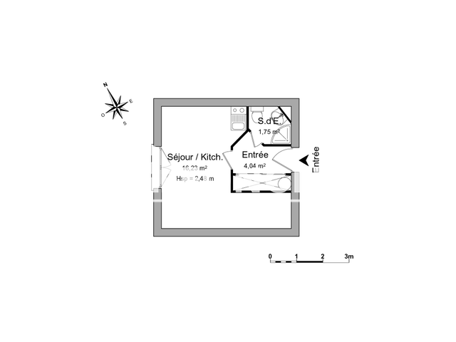 Studio meublé (22.02 m²) à louer - Poitiers (86000)