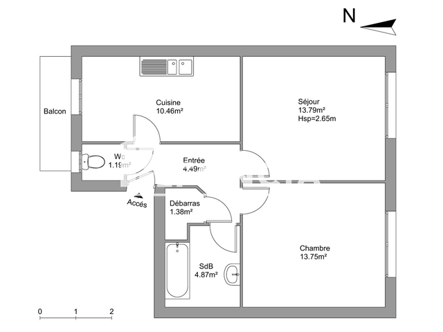 Appartement 2 pièces (49.93 m²) à louer - Limoges (87000)