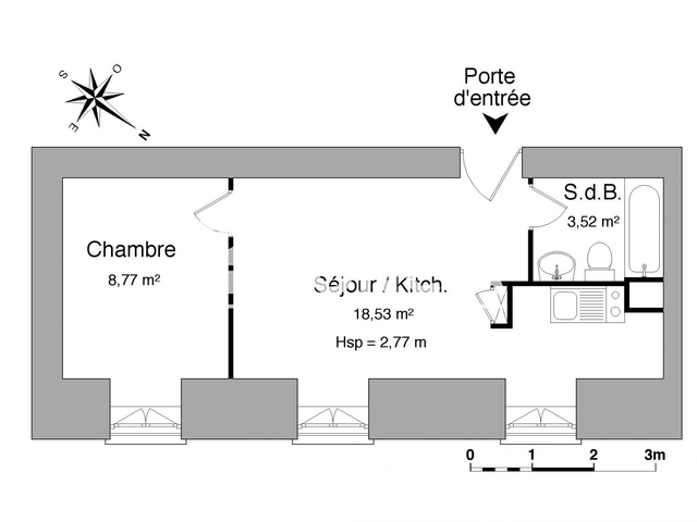 Appartement 2 pièces (30.82 m²) à louer - Limoges (87000)