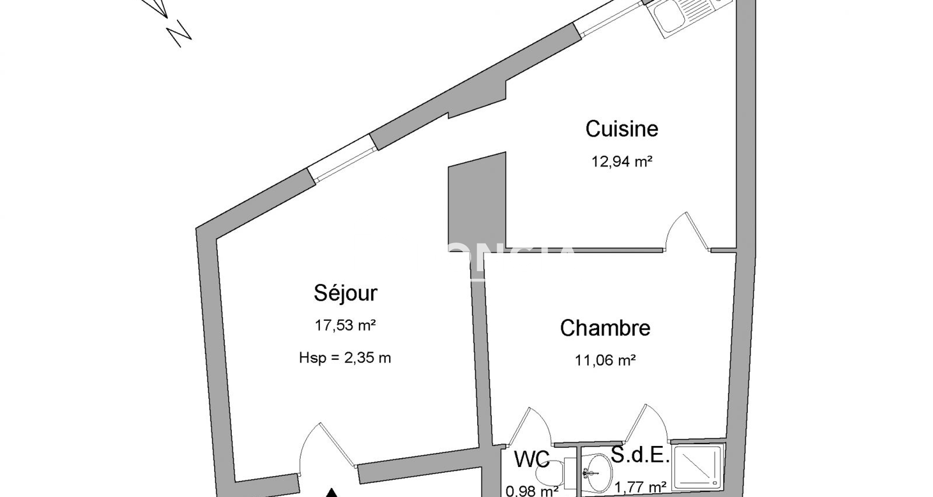 Appartement 2 pièces (44.28 m²) à louer - Limoges (87000)