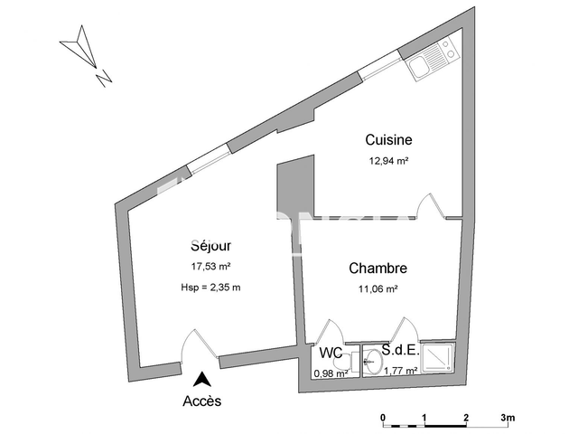 Appartement 2 pièces (44.28 m²) à louer - Limoges (87000)