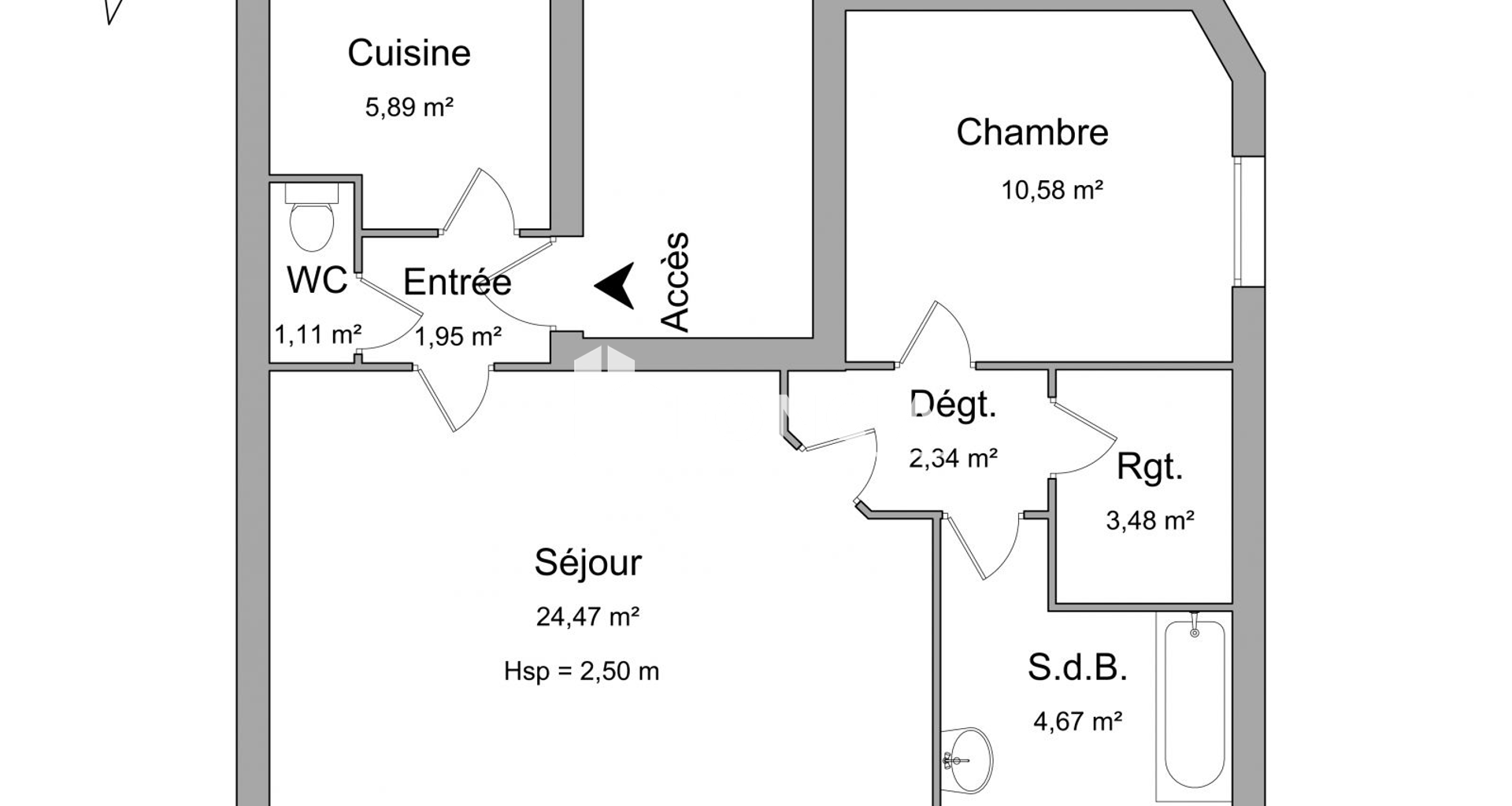 Appartement 2 pièces (54.49 m²) à louer - Niort (79000)