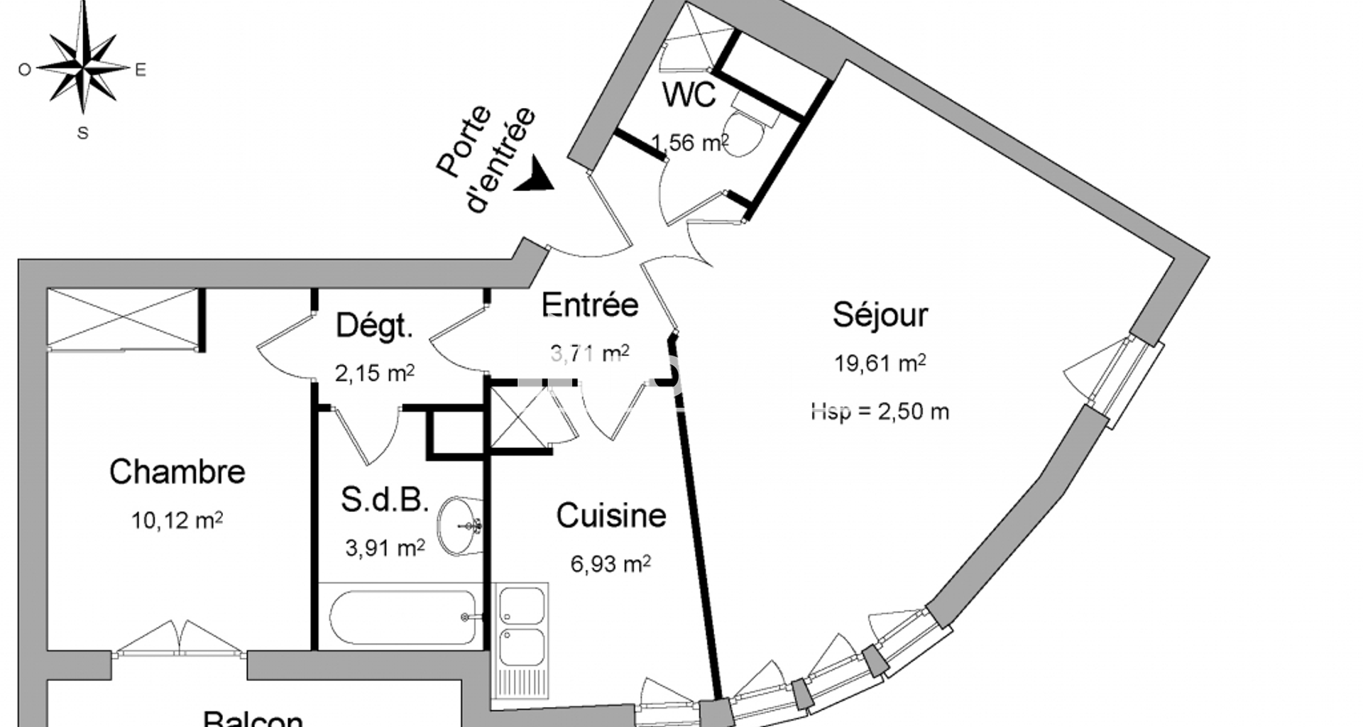 Appartement 2 pièces (47.99 m²) à louer - Paris 15ᵉ (75015)