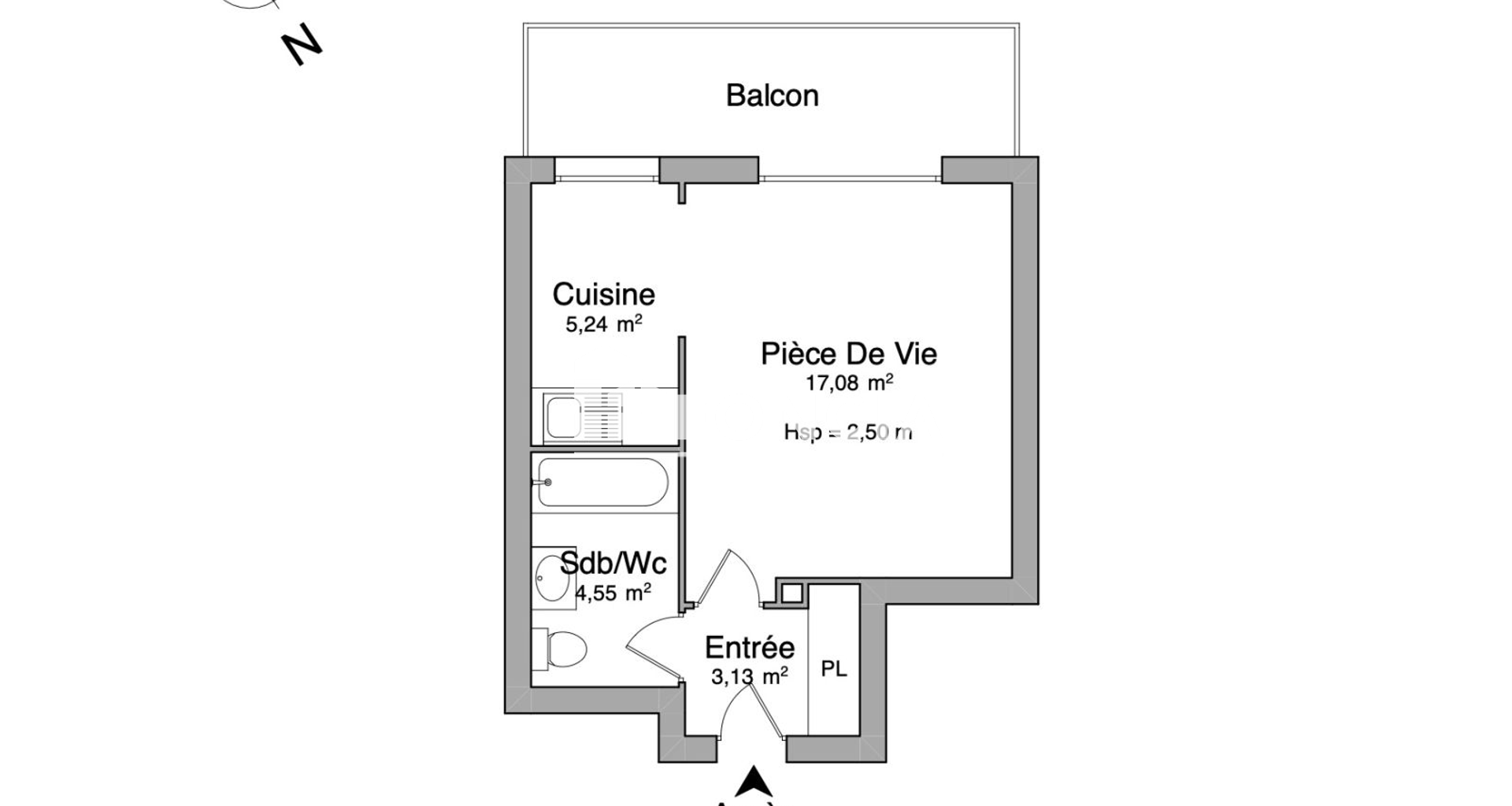 Studio (30 m²) à louer - Puteaux (92800)