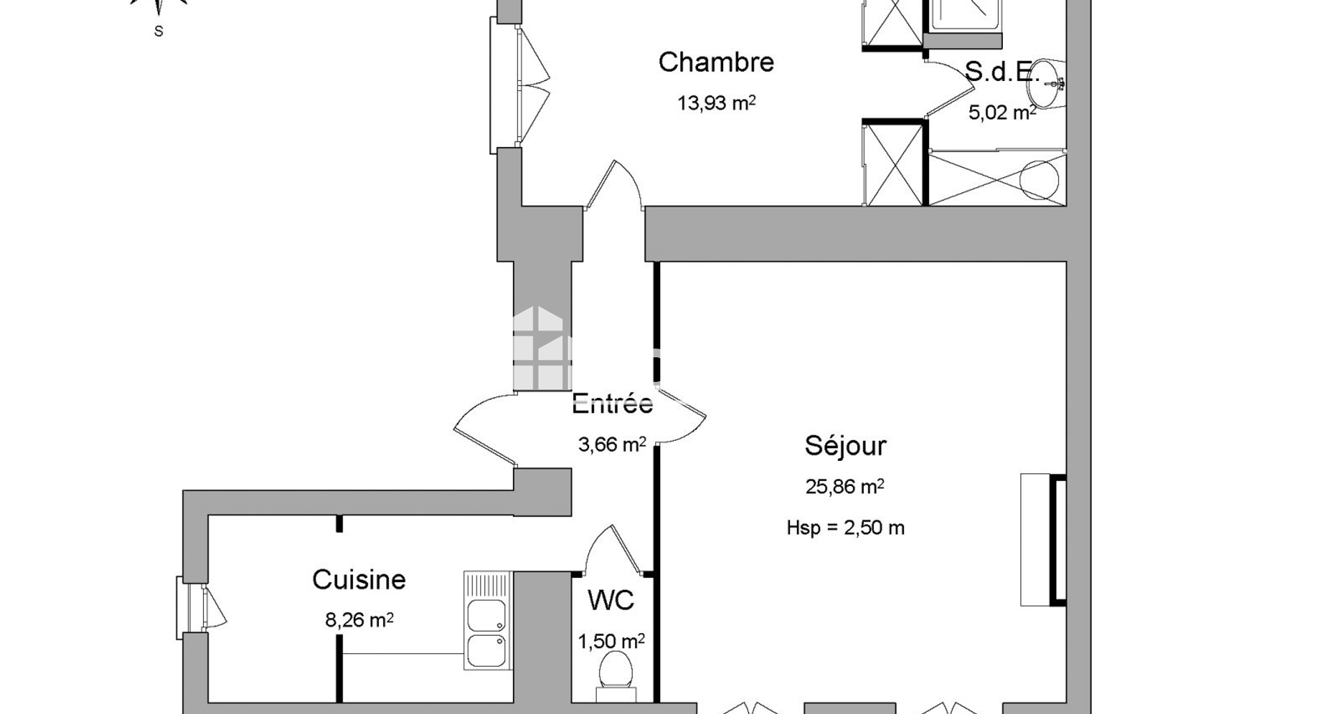 Appartement 2 pièces (58.23 m²) à louer - Poitiers (86000)