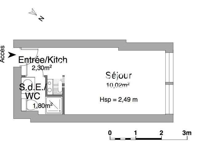 Studio (14.12 m²) à louer - Poitiers (86000)