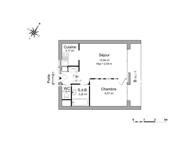 Appartement 2 pièces (33.05 m²) à louer - Niort (79000)
