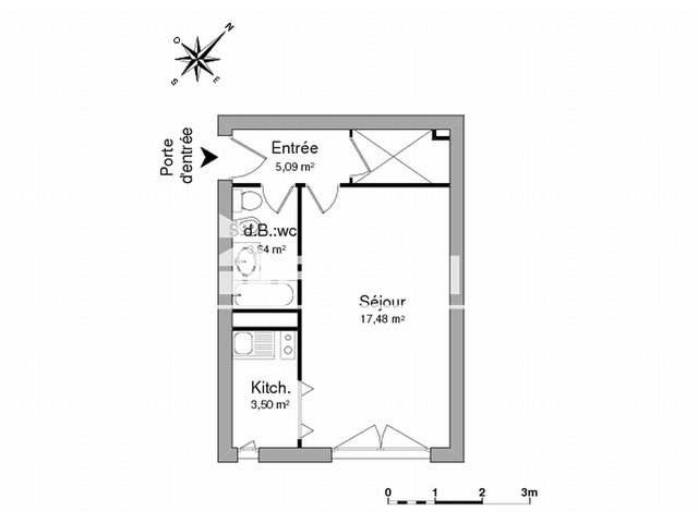 Studio (29.71 m²) à louer - Limoges (87000)
