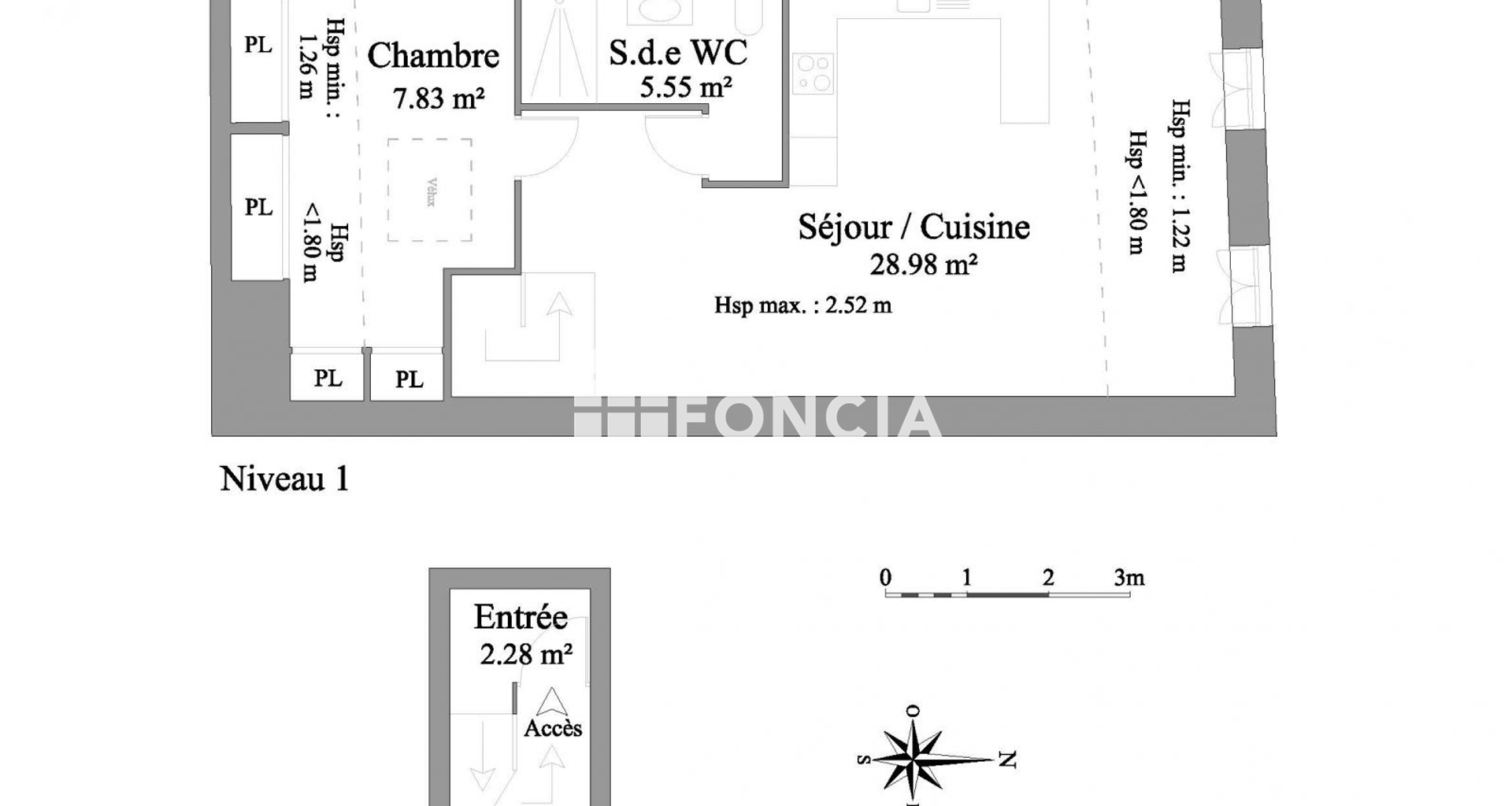 Appartement 2 pièces (44.64 m²) à louer - Thoissey (01140)