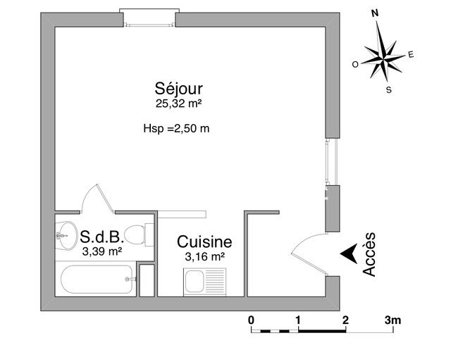 Studio (31.87 m²) à louer - Niort (79000)