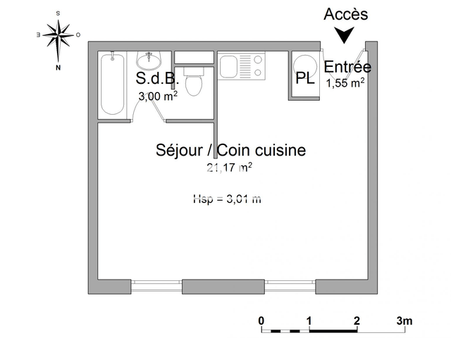 Studio (25.72 m²) à louer - Poitiers (86000)
