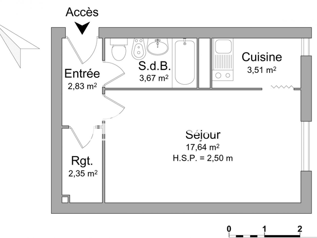 Studio (30.05 m²) à louer - Limoges (87000)
