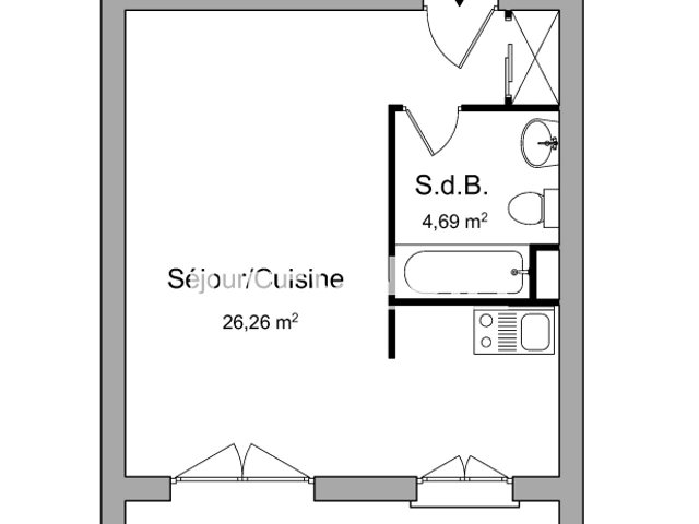 Studio (30.95 m²) à louer - Limoges (87000)