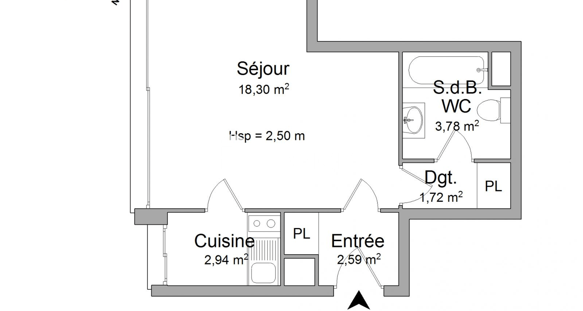 Studio (29.33 m²) à louer - Paris 15ᵉ (75015)