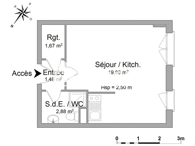 Studio (25.93 m²) à louer - Limoges (87000)