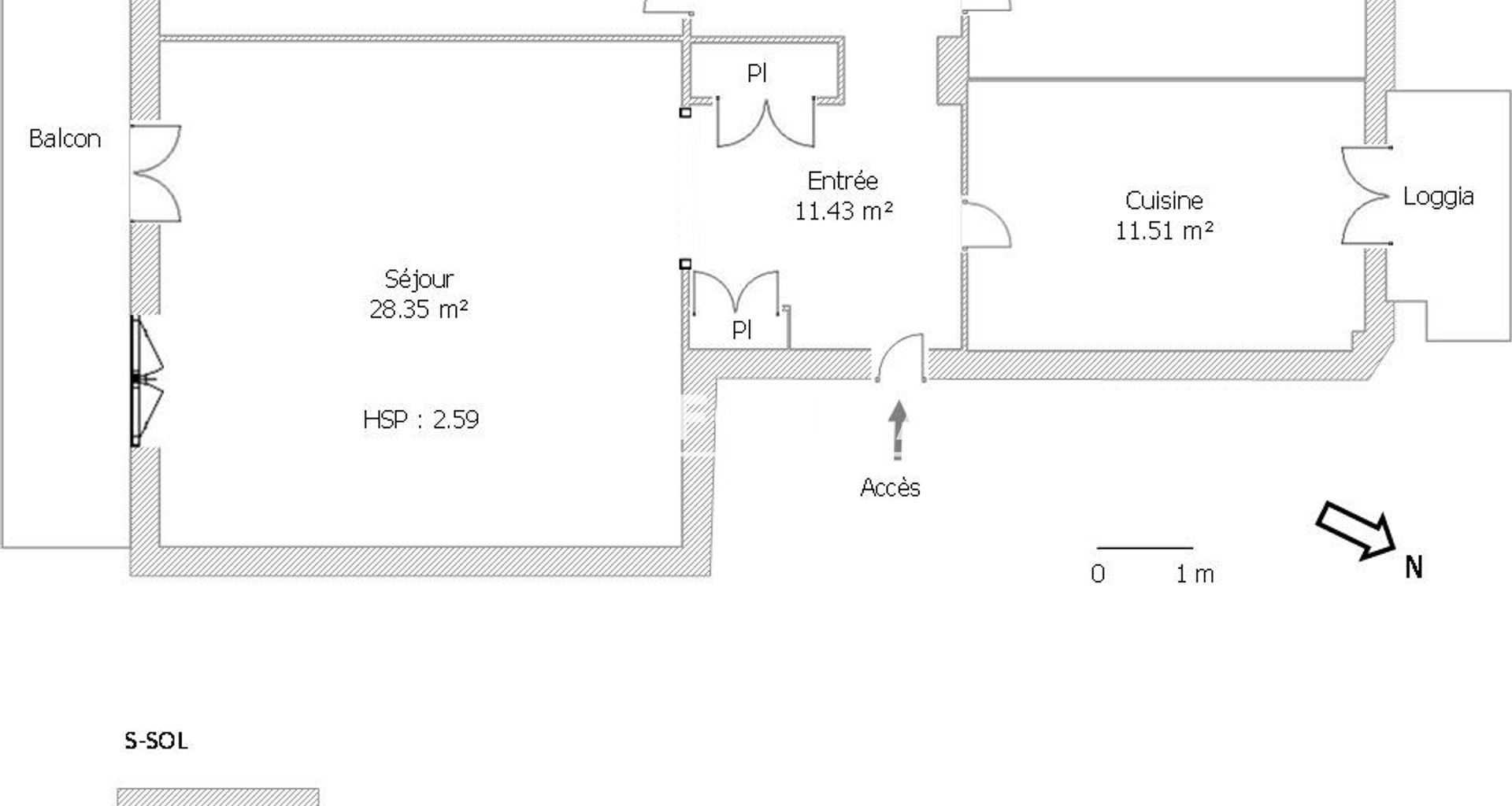 Appartement 3 pièces (83.91 m²) à louer - Villeurbanne (69100)