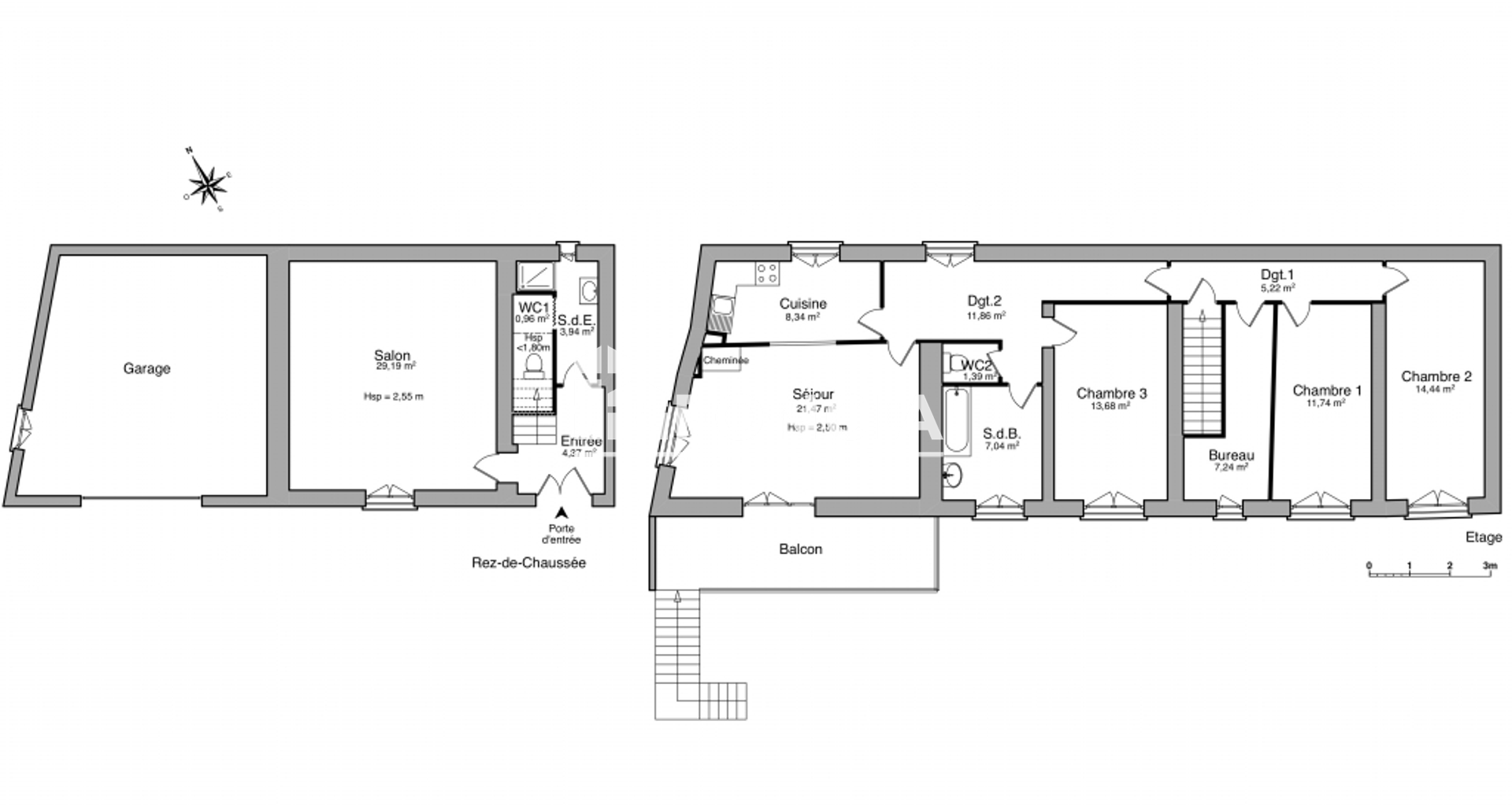 Maison 6 pièces (140.88 m²) à louer - Toussieux (01600)