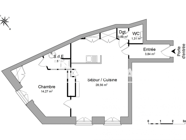 Appartement 2 pièces (51.84 m²) à louer - Limoges (87000)