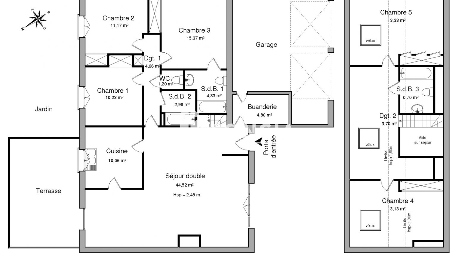 Maison 4 pièces (120.18 m²) à louer - Marcy-l'étoile (69280)