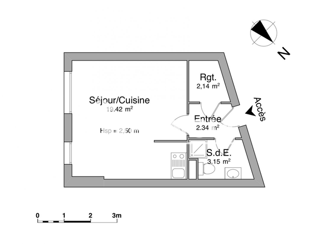 Studio (27.05 m²) à louer - Limoges (87000)