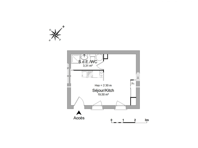 Studio (22.81 m²) à louer - Rochefort (17300)