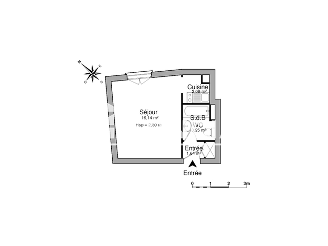 Studio (23.12 m²) à louer - Limoges (87000)