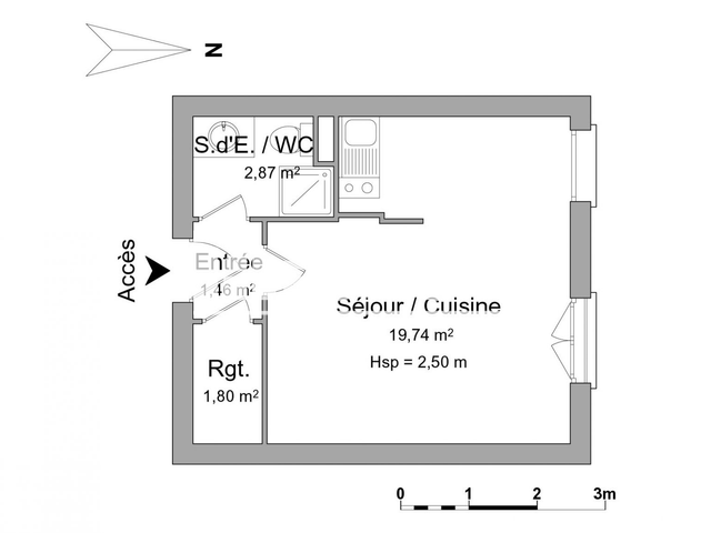 Studio (25.87 m²) à louer - Limoges (87000)