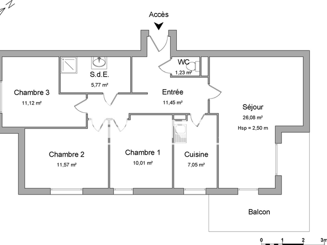 Appartement 4 pièces (83.38 m²) à louer - Poitiers (86000)